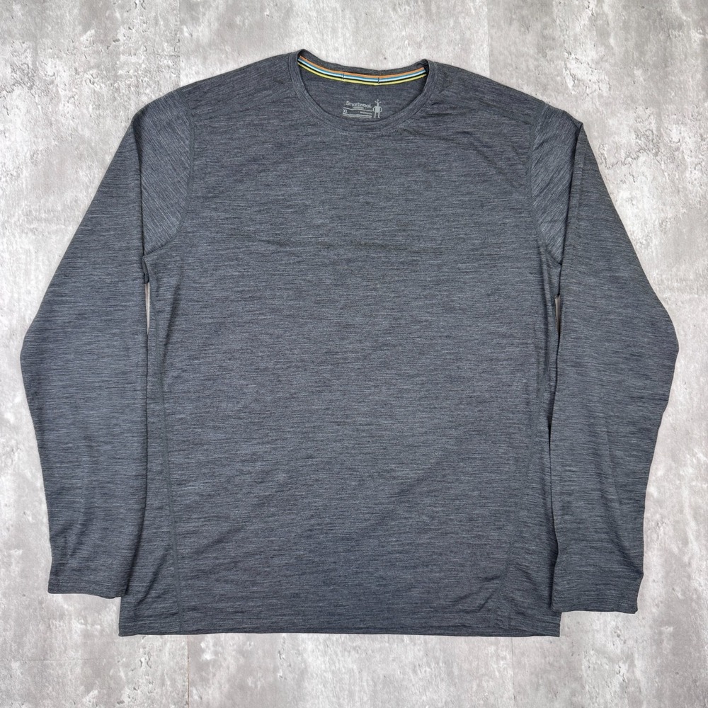 Smartwool Shirt Mens XL Gray Merino 150 Base Layer Long Sleeve Wool Thermal